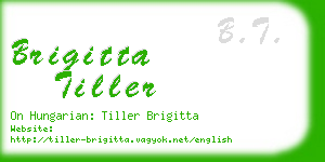 brigitta tiller business card